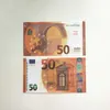 50% wielkość filmu Banknot Kopia Wydrukowane Fałszywe pieniądze USD Euro UK Funts GBP Brytyjczycy 5 10 20 50 Pamięci na prezenty świąteczne 103014 8FS3C