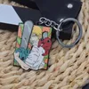 Keychains Chainsaw Man Keychain Anime Womans Key Chain Metal Men Pendant Ring Girls Holder Rostfria Kid Jewelry Llaveros Pochita