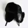 Berets Real Fur Hat Raccoon Sheepesk Ski Caps Lady Darm Fashion Geniday Natural Natural