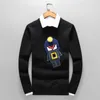 Herrtröjor Stickad tröja Rundhals Långärmad Herr Modedesigner Bokstäver Tryck Höst Vinterkläder Slim Fit Pullovers Herr Street Wear Toppar M-3XL #w1