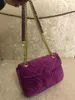 Najwyższa jakość 6 colors słynna marka designerska torba na ramię skórzana torba łańcuchowa Cross Body Pure Color Women torebka Crossbody torebka 2246