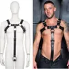 Costume Accessories PU Leather Body Sex Harness Gothic Punk Adjustable Rave Costumes Straw Skirt For Bondage Clubwear