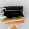 M60017 Fashion Women Wallet Black Empreinte Clutch Lady Ladies Long Wallet Pu Leather Single Zipper Wallet Classical Coin Purse Card Holder