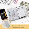 Filing Supplies 28Pcs Money Budget Planner Binder with Zipper Envelopes Cash for ing Organizer A6 221128