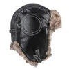 BERETS 2022 VINTER MEN KVINNOR PLUS VELVET FLUFF VARMA BOMBER HATS KALTVￄNDIG THERMAL EARMUFS CAP IMITATION LￄDER PAR SKI