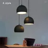 Lámparas colgantes Luces de bola simples 20 cm 25 cm Negro Blanco E27 Restaurante Accesorio de iluminación