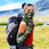 Diz Pedler Unisex Soğutma Kol Kılıfları Dirsek Kapağı Bisiklet Çekme Balıkçılık UV Güneş Koruması Açıkça Naylon Serin Yüz Maskesi