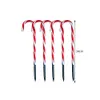 Christmas Decorations Solar Power Light String Candy Cane s LED Garden Ground Plug Crutch Year Room Decor Warm Atmosphere 221125