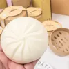 Décorations de jardin Creative Big Steamed Stuffed Bun Steamer Fidget Sensory Toy Autisme Besoin spécial Stress Reliever Stress Soft Squeeze Toy Gift 221126