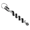 Mini Red Wine Corkscrew Beer Keychain Creative Multifunctional Stefless Steel Opener