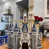 Bloki bloki film Kopciuszek Princess Castle City Model 4080pcs Build Bluk Bricks Toys Diving Gift Zestaw podarunkowy Kompatybilny z J240307