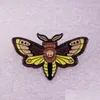 Pins Brooches Enamel Brooch Pin Death Head Hawk Moth Skl Metal Badges Lapel Brooches Pins Jackets Jeans Fashion Jewelry Acc Dhgarden Dhfxm