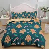 Bedding Sets Feliz Christmas Duvet Capa King For Boys Girls Microfiber Papai Noel