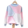 Pull Pull chaud pour filles automne hiver enfants tricoté polaire intérieure enfants 4 6 8 10 12 14 15 ans porter LC329 221128