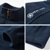 سترات الرجال الحجم الكبير S-6XL الخريف Fleece معطف دافئ معطف الربيع التكتيكات المقاومة للرياح الأزياء عارضة ضئيلة 221124