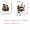Noel Süslemeleri Parlaklık LED Işık Küçük Köy Evi Sahne Dekor Süsleme Ağacı Kolye Dekorasyon Hediyeleri Süsler 221125