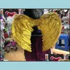 Decoração de festa Angel Feather Wing Children Trumpe Wings Festival Performance Pingente decorativo Adequado para o palco Gol Dhvea