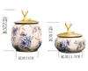 Butelki do przechowywania amerykańskie ceramiczne słoik dekoracja cukierki Tin Tea Biżuteria