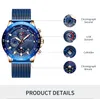 2022HOT SELLER CRRJU HERS Sports Watch Fashion Multi-Function Six-Pin Mesh Strap Business Watch