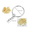 Keychains 400 PCs Kitchain Ring Kit com pinos de olho de parafuso para artesanato fazendo jóias diy