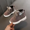 Boots Winter Children Casual Shoes Autumn Boys Fashion Leather Soft Anti Slip Girls 2130 Sport Running 221125