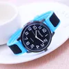 Wristwatches High Quality Young Men Boys Cool Contrast Color Sport Silicone Quartz Wristwatch Students Digital Waterproof Electric Watch