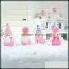 Decorative Objects Figurines Grey Christmas Faceless Dolls Ornaments Childrens Room Bedroom White Beard Doll Toy Decorate New 3 9Q Dhjvr