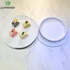 Grandes assiettes rondes blanches de 12 pouces, plat à Dessert de Restaurant occidental, vaisselle en mélamine A5, vaisselle en Imitation porcelaine