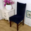 Chair Covers 1PC Stretch Pile Velvet Fabric Dining Room Party Wedding Kitchen Home El Banquet Seat Spandex