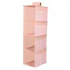 Storage Boxes K1MF Hanging Closet Organizer And 4-Shelf Shelves Wardrobe Clothes Organization Closets Shelf