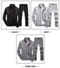 Erkekler Trailtits Erkekler Sıradan Spor Giyim Ceketleri Pantolon İki Parça Setleri Erkek Moda Katı Jogging Suit Erkek Kıyafetler Gym Giysileri Fitness 221128