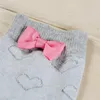 Skarpetki dla kobiet różowe łuk patchwork szkolna haft kolanowe piękne damskie pończochy kawaii kampus długa urocza dziewczyna uda wysoka stockin304h