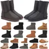 Stivali da neve invernali Nero Grigio Marrone Fashion Classic Stivaletti da ragazza alla caviglia Scarpe uggitys