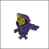 Broches Broches Skl Purple Hood Émail Pins Badge Broche Sac Vêtements Revers Classique Dessin Animé Bijoux Cadeaux En Gros 6201 Q2 Dro Dhgarden Dh8Sv