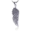 Retro Pendant Necklaces Stainless Steel Wing Necklace for women men Fine Fashion Jewelry