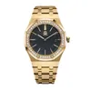 Simple Women's Watch Quartz Diamond Watch Size 33mm Stainless Steel Gold and Silver Band