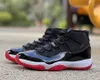 Jumpman 11 Cherry Basketball Shoes Real Carbon Fiber 11S x Cool Grey Buy Blue 72-10 Cap и платье Gamma Blue Bred Sports Sports с коробкой