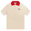 Herren T-Shirts Designer High Edition Differenzierung Markt Modemarke GU Gujia Doppelschleife Stickerei Baumwolle Kurzarm Polo Unisex Lose T-Shirt IUXG