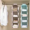 Caixas de armazenamento pendurado organizador de armário Oxford Ploth Washable Pratelegable Cubby dobrável para roupas