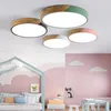 Ceiling Lights Simple Modern Led Macaron Chandeliers For Living Room Bedroom Study Home Indoor Lighting Decoration Children's Lamp