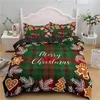 Bedding Sets Feliz Christmas Duvet Capa King For Boys Girls Microfiber Papai Noel