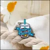 Pins Brooches Iced Coffee Cartoon Water Cup Brooch Badge Brooches Accessory 1432 D3 Drop Delivery Jewelry Dhgarden Dhqyp