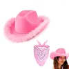 Boinas de chapéu de cowboy óculos bandana Bachelorette Bandana Party Festas de Cowgirl feminina fantasia