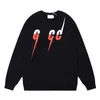 Kvinnors hoodies tröjor Designer Rätt version av trendiga varumärkesutskrifter Print Men's and Crew Neck OS Loose Long Sleeve Sweatshirt