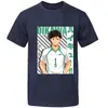 Skjortor mäns t haikyuu skjorta tooru oikawa män sommar överdimensionerade gymnasiet haruku tshirts kort ärm tee o'neck toppar camisetas ooru skjortor ee ops 305