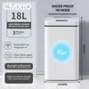 Waste Bins CMXIO 15L18L Smart Sensor Trash Can Light Energy Charging Waterproof Sensor Bin Bathroom Household Toilet Bedroom Office Bin 221128