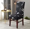 Housses de chaise imprimées de haute qualité, couverture de Table à motifs de plantes résistantes à la saleté, élastique général moderne