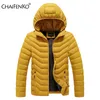 Mens Down Parka CHAIFENKO Giacca casual calda invernale Moda autunno Streetwear Cappotto solido sottile con cappuccio spesso antivento 221128