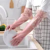Cleaning Gloves 1 Pair Rubber Latex Household Kitchen Waterproof Dishwashing Bathroom Tools 221128