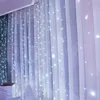 3M LED Stringa per tende Lucine Telecomando USB 5V Luci in rame Decorazione natalizia per la casa Camera da letto Festa di nozze Illuminazione